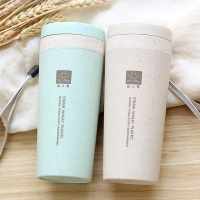 小麦秸秆儿童随手杯塑料水杯保温杯女学生杯子麦香杯