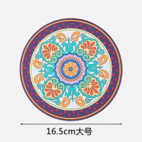 隔热垫餐桌茶杯垫锅垫桌垫家用砂锅碗垫子防烫防水耐高温大号圆形W6|[白底] 大号[3片]送1片-发4片