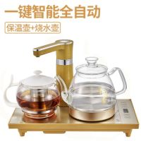 智能自动上水壶电热壶电磁茶炉壶功夫茶具套装烧水壶泡茶炉E7|玻璃保温水柱款
