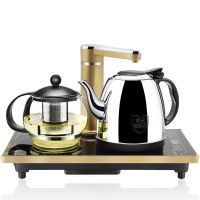 茗茶小镇 dr1207自动上水壶电热水壶茶具套装不锈钢烧水壶煮茶器E0|G5保温金