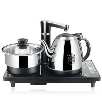 茗茶小镇 dr1207自动上水壶电热水壶茶具套装不锈钢烧水壶煮茶器E0|G5消毒款