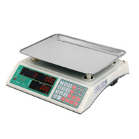 奥马电子称台秤30kg公斤计价秤水果超市卖菜厨房电子秤|红字数码钢凹盘(室内专用)