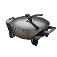 多功能电热锅韩式电火锅家用电火锅不粘锅电煎锅烤锅4-10人|5L鸳鸯火锅/咖啡金