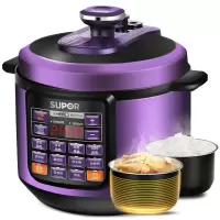 /电压力锅 5l 双胆智能家用多功能高压锅一键排压|紫色压力锅