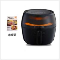 可视大容量空气炸锅家用低油脂全自动电炸锅自动翻炒薯条机|8升自动翻炒款黑色