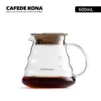 手冲咖啡壶 家用耐热玻璃滴漏壶360/600ml 云朵分享壶|600ml