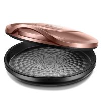 电饼铛加深加大多功能双面加热烙饼锅全自动煎饼机家用|褐色-烤盘外径29CM深25CM