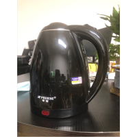 电热水壶304不锈钢家用自动断电壶保温一体快速烧水壶快壶|2L(304不锈钢)黑色