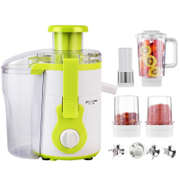多功能榨汁机原汁机家用水果渣汁分离机奶昔料理机豆浆果汁机|五合一绿色