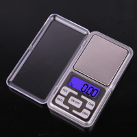 迷你珠宝秤小电子称0.01g精准天平0.1克称重烘焙厨房秤食物黄金称|500g0.1英文加电池