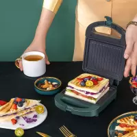 三明治机早餐机家用烤面包机吐司帕尼尼机煎牛排机吐司机|透明