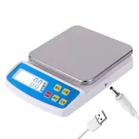 高精度厨房烘焙电子秤家用小型0.1g精准称重器食物秤克称小秤数度|3公斤度0.1g 充电款