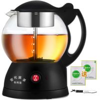 多功能煮茶器安化黑茶 玻璃电热水壶蒸茶壶 全自动保温蒸汽电茶壶|古典圆形[基础版]送2包除垢剂+茶刀
