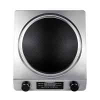 凹面电磁炉特价 家用智能大功率火锅电池炉爆炒菜3500w|银色3500W单炉