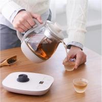 煮茶器煮茶壶家用全自动蒸汽黑茶煮茶器玻璃养生壶花茶壶烧水|杏色