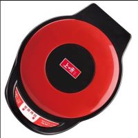 时尚炫彩电饼铛30cm迷你电饼铛烙饼机烤饼锅蛋糕机双面加热|型号808(深度3.5cm)红色