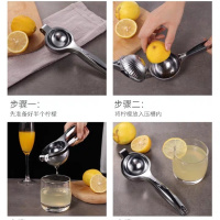 德国手动榨汁机多功能柠檬挤压西瓜神器橙子石榴水果压汁器压果器|不锈钢柠檬夹 送22只榨汁袋食物夹小刀