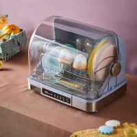 消毒碗柜立式家用厨房小型碗筷子烘干机台式紫外线餐具消毒柜|灰蓝色