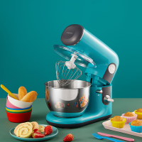 aca厨师机家用小型多功能和面机揉面搅拌烘焙全自动打蛋器m10a|松石绿