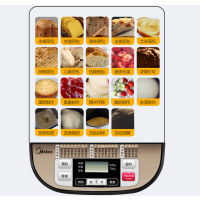 mm-esc1510面包机家用小型和面发酵全自动多功能智能揉面烘焙|〖咖啡棕〗