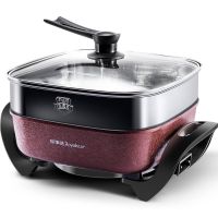 电火锅内胆分离不粘锅|5升容量电火锅送蒸架