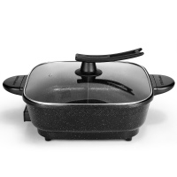 多功能家用电火锅锅电炒锅电热锅蒸煮饭煎烧烤涮炒菜一体锅|麦饭石鸳鸯电火锅