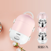 电热饭盒保温可插电加热自热饭盒保温桶蒸饭神器上班族便携|双层2.7L