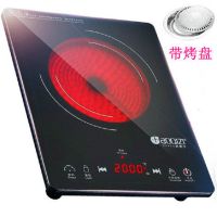 超薄电陶炉不挑锅无幅射爆炒火锅烧烤炉家用光波炉明火发热|电陶炉加烤盘