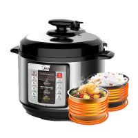 电压力锅家用双胆高压锅高压饭煲智能压力锅智能预约多功能5l|双胆电压力锅