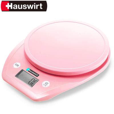 海氏厨房称HE-62粉色0.1g精度电子秤烘焙称食物秤大托盘厨房秤电子称