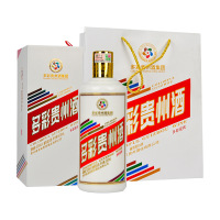 Colorful Guizhou/多彩贵州53度多彩迎宾酱香型白酒(内含3只手提袋)500ml单瓶