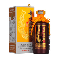 迎宾贵州53度大师级酱香型白酒(内含三只手提袋)500ml单瓶