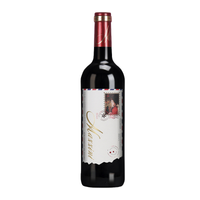 法国进口红酒马智尼13度干红葡萄酒750ml*1瓶