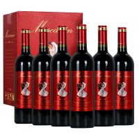 澳洲进口红酒莫斯卡文13.5度干红葡萄酒750ml*6瓶