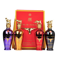 五粮液辛丑牛年纪念酒52度浓香型白酒(礼盒装)4*500ml单套