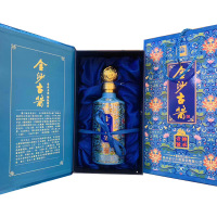 金沙53度古酱珐琅彩壹号传承酱香型白酒(内含2只手提袋)500ml单瓶