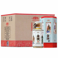 金沙53度回沙酒六圣酱香型白酒(内含3个手提袋)500ml*6瓶