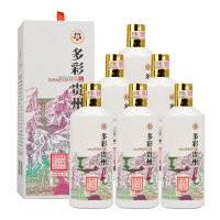 Colorful Guizhou/多彩贵州臻礼酱香型白酒53度(内含3只手提袋)500ml*6瓶