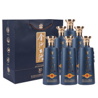 金沙53度古沙酒(臻美30)酱香型白酒(新老包装随机发货)450ml/500ml*6瓶