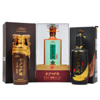 金沙回沙酒酿造大师80版工艺大师品鉴级鉴赏级53度酱香型白酒3*500ml单套