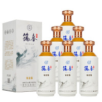 筑春酱酒铂金版53度酱香型白酒500ml*6瓶