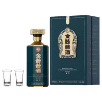 金酱酱酒伍号贵州茅台镇53度酱香型白酒(礼盒装含酒杯)500ml单瓶