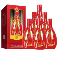 BNXH汾酒核心产区珍品青花30红53度清香型白酒500ml*6瓶
