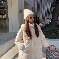 雪梨同款羽绒棉服冬季保暖外套白鸭绒防风棉服