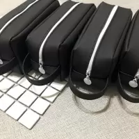 个性创意黑色铅笔袋男女初中学生大容量小清新可爱文具盒简约高中