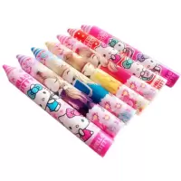 (5只装)创意七彩粗笔铅笔造型橡皮小学生文具奖品大号橡皮 女孩版6支