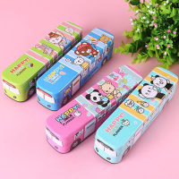 儿童文具盒男孩小学生多功能笔盒托马斯韩国创意男童幼儿园铅笔盒 汽车巴士男生款