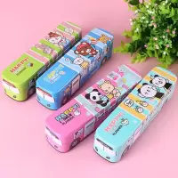 儿童文具盒男孩小学生多功能笔盒托马斯韩国创意男童幼儿园铅笔盒 汽车巴士男生款