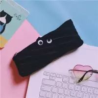 个性笔袋韩国简约女生高中生初中生新款男生创意男文具盒原宿可爱 黑