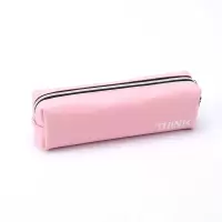 文具盒韩版简约大容量初中生笔袋男生女孩创意小学生密码锁铅笔盒 粉色四方单个笔袋没有密码锁
